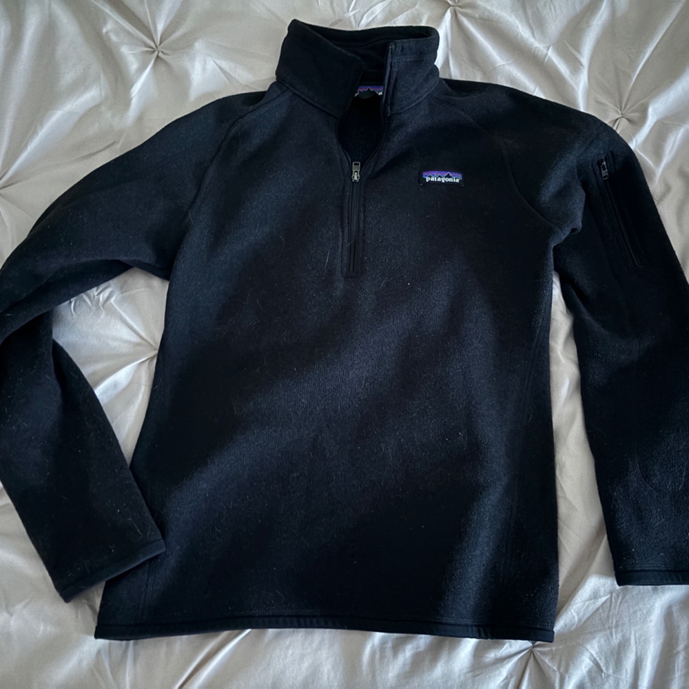 Patagonia Black quarter Zip Up Sweater